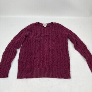 St John's Bay Women's Purple Long Sleeve Sweater Size Med